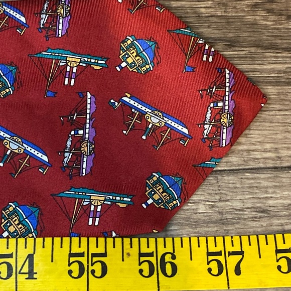 Boats and Ships printed silk tie by Rooster - Picture 7 of 8